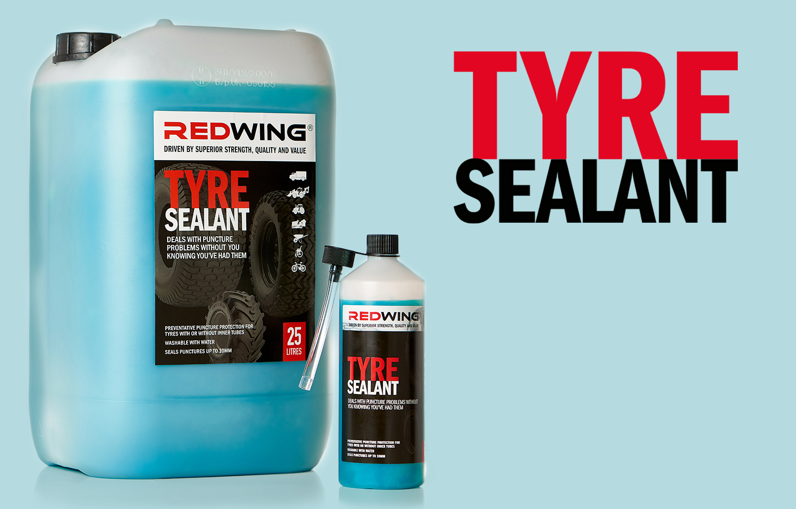 Redwing Tyre Sealant - with leading fibre-technology